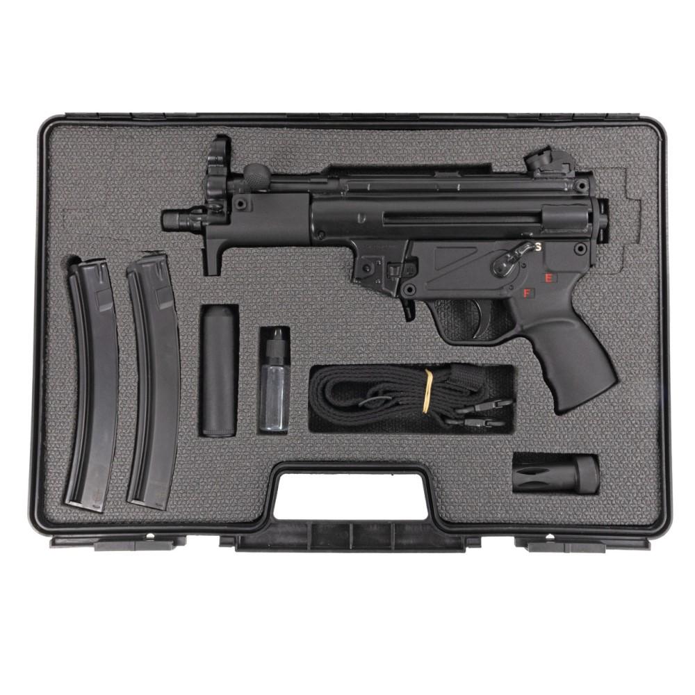 SDS Imports MAC 5K Handgun 9mm Luger 30rd Magazines (2) 5.8" Barrel Black with Sling Cleaning Kit and Case Picture of SDS Arms MAC 5K 5.8'' Barrel blow back pistol 2-30 rd magling cleaning kit & case
