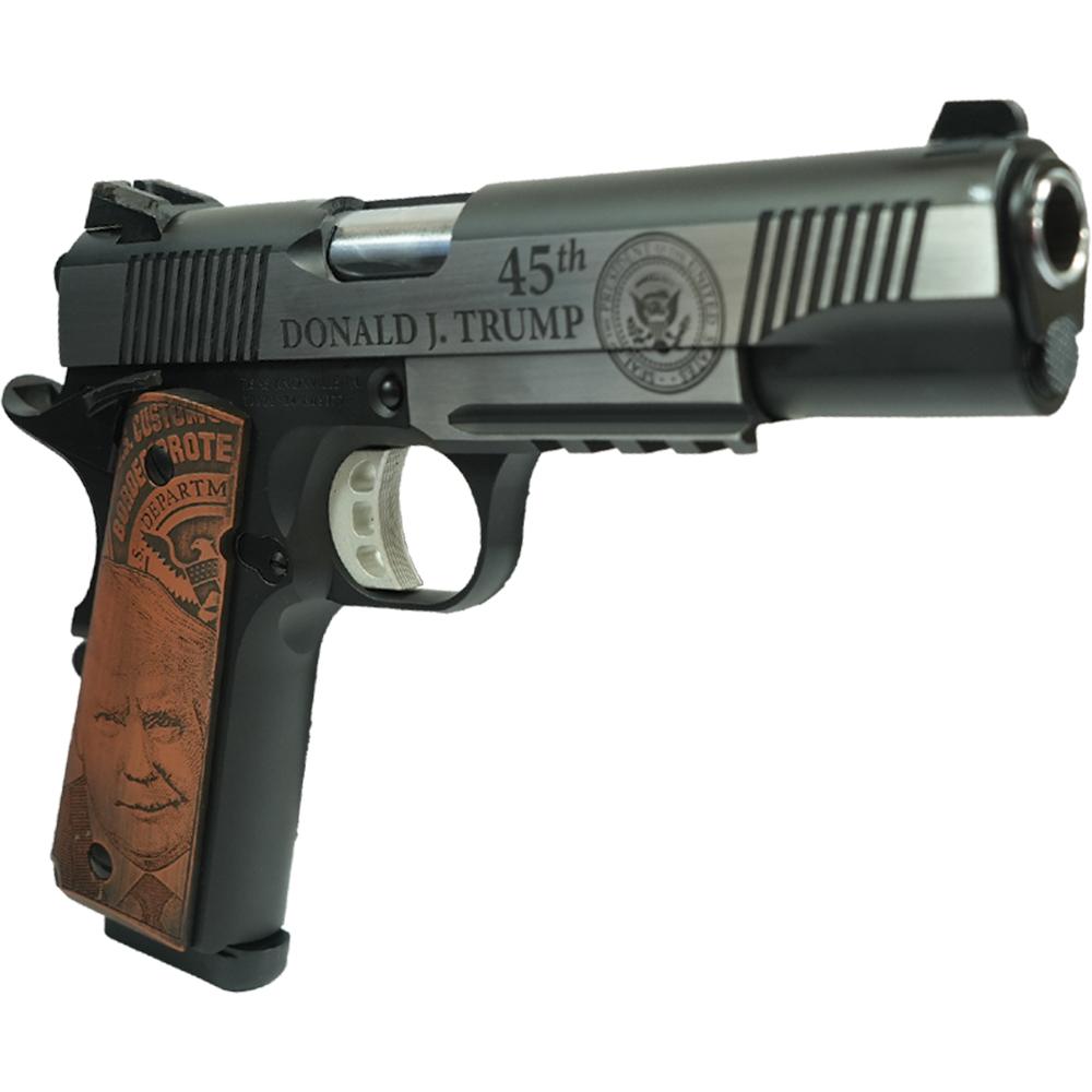 SDS Imports Tisas Exclusive "Trump" 1911 Duty SS45R Handgun .45 ACP 8rd 5" Barrel w/Rail Picture of SDS Arms 1911 Duty SS45R 45ACP Full Size 1911 Stnls Upgraded Features Rail-Trump