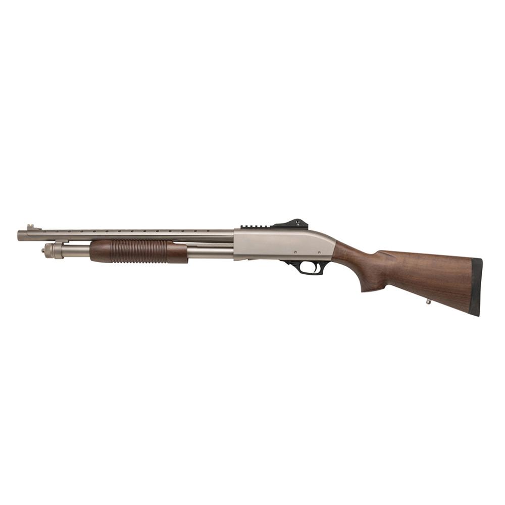 SDS Imports Tokarev TX3 12 HDM A1 Shotgun 12 ga 3" Chamber 4rd Magazine 18.5" Barrel Nickel and Wood Picture of SDS Arms Pump Action 12ga 18.5" HeavyDutyRetro- Nickel/Wood 590 Compliant Furniture