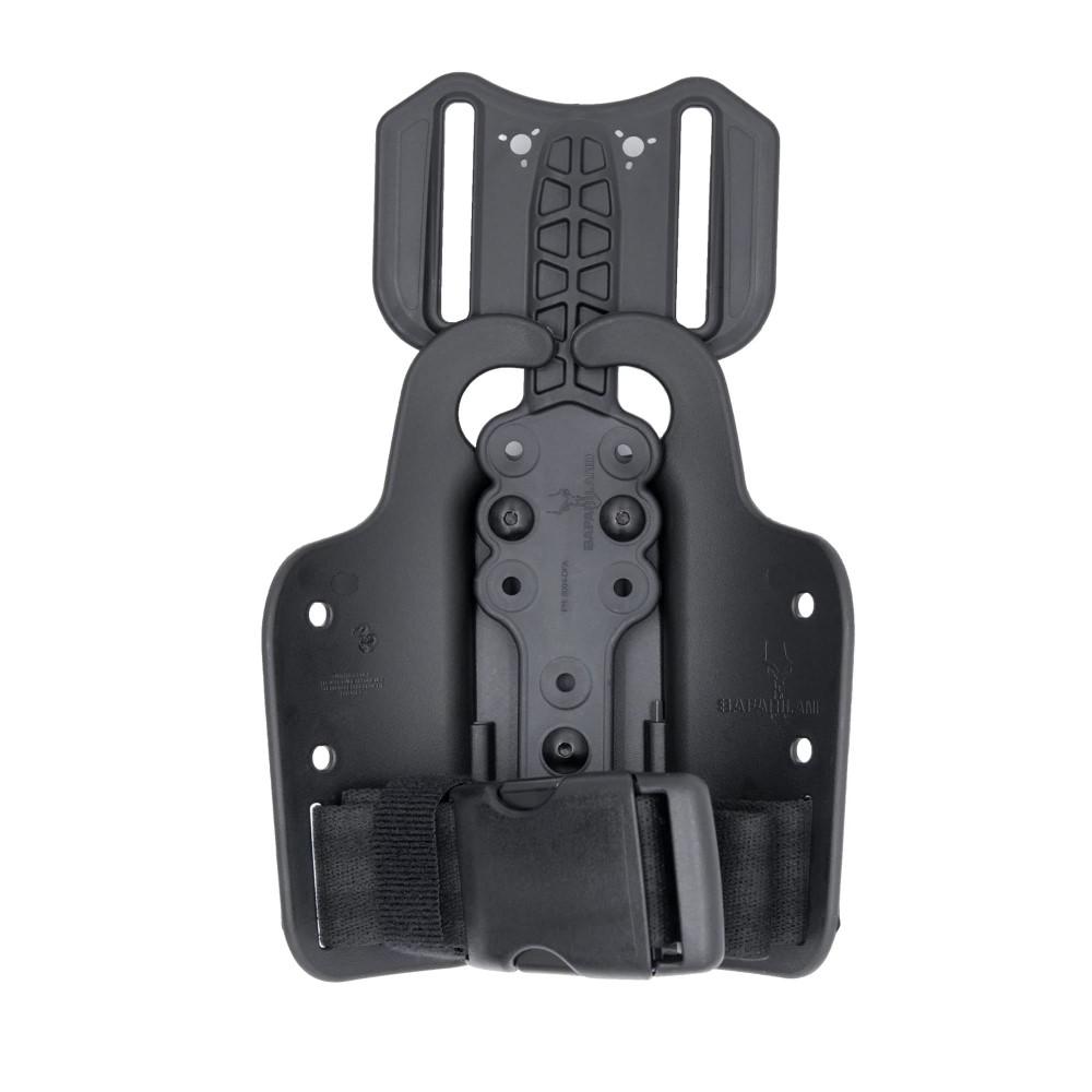 Safariland 6004-25 Single Strap Leg Shroud with DFA Black Picture of Safariland / Safariland 6004 SNG LEG STRP W/DFA BLK