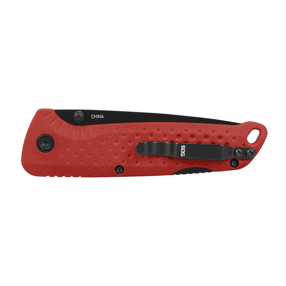 SOG Knives Adventurer LB Folding Knife 3" Drop Point Blade Red Picture of Sog Specialty Knives Inc. SOG ADVENTURER LB / 3.5'' BLADE / 5CR15MOV / RED + BLACK
