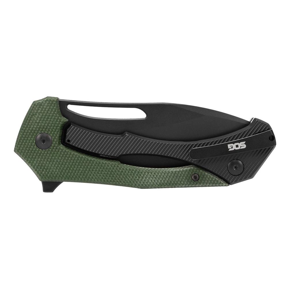 SOG Knives Bulwark FLK Folding Knife 3" Drop Point Blade OD Green Presentation Box Picture of Sog Specialty Knives Inc. SOG KNIFE 3.7in Blade BULWARK FL / OD GREEN/SATIN PRESENTATION BOX FOLDING