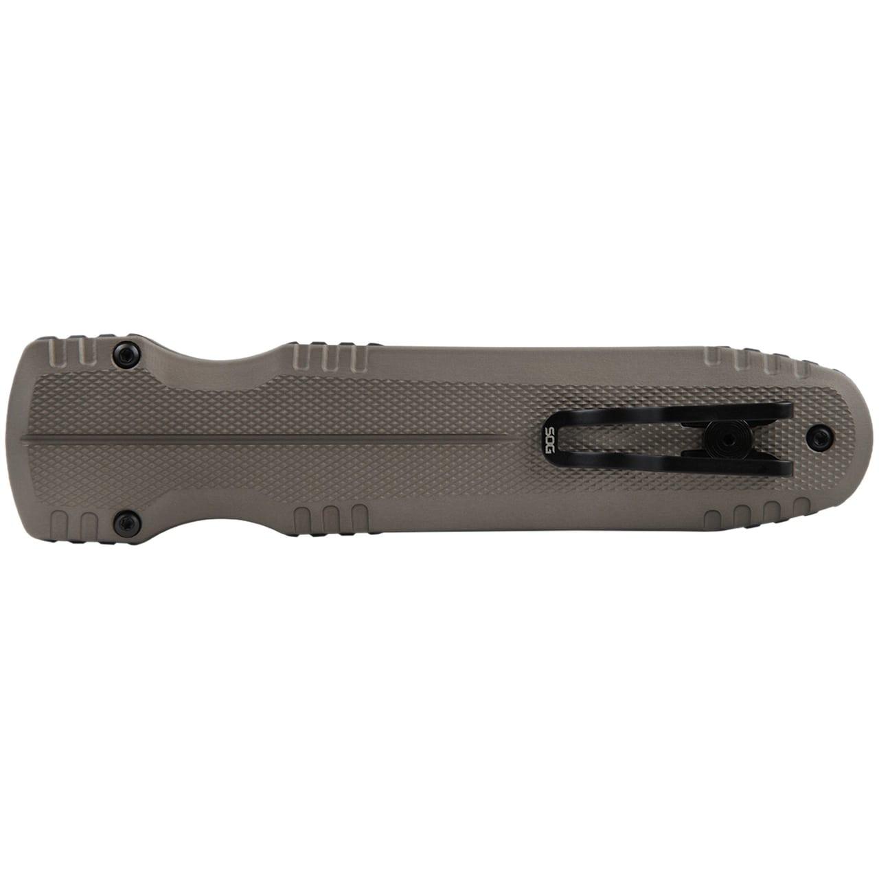 SOG Pentagon OTF Knife 3.79" Blade FDE Picture of Sog Specialty Knives Inc. PENTAGON OTF - FDE
