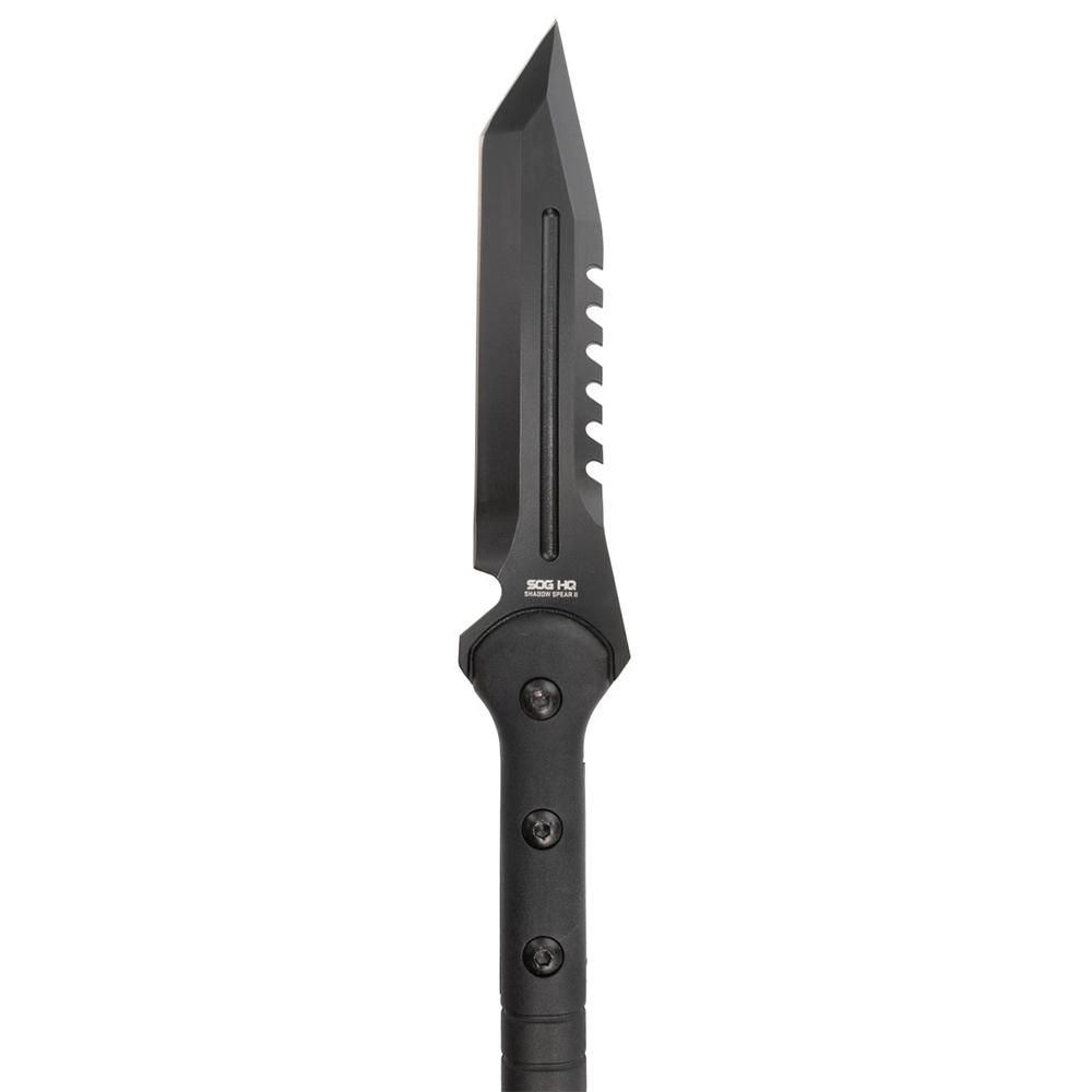 SOG Knives Shadow Spear II 7-1/2" Tanto Blade Black Picture of Sog Specialty Knives Inc. SOG SHADOW SPEAR II / HQ EDITION / 7.5'' BLADE / 43.8'' OVERALL