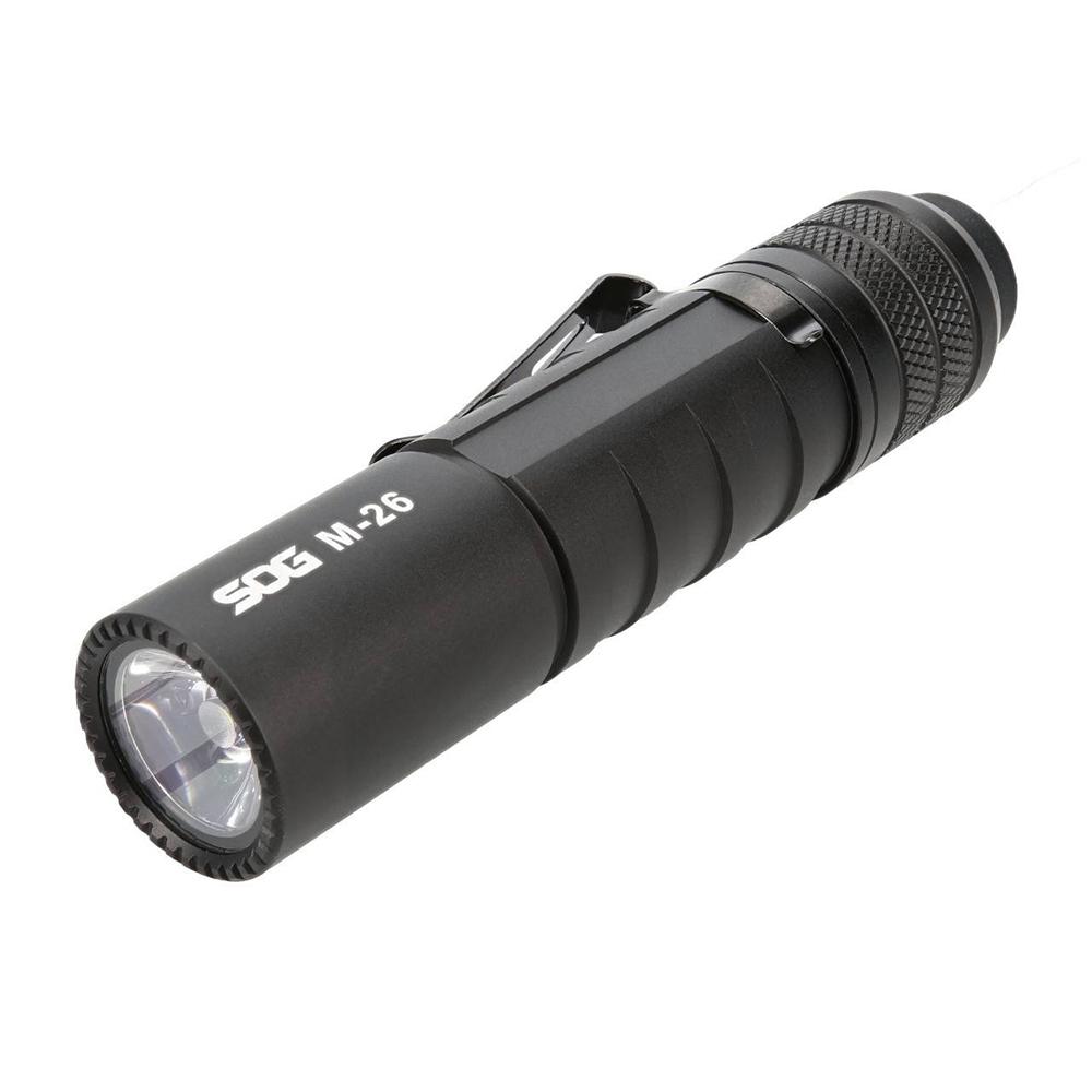 SOG Knives M-26 Flashlight 1300 Lumens Black Picture of Sog Specialty Knives Inc. SOG M-26 FLASHLIGHT 1300L