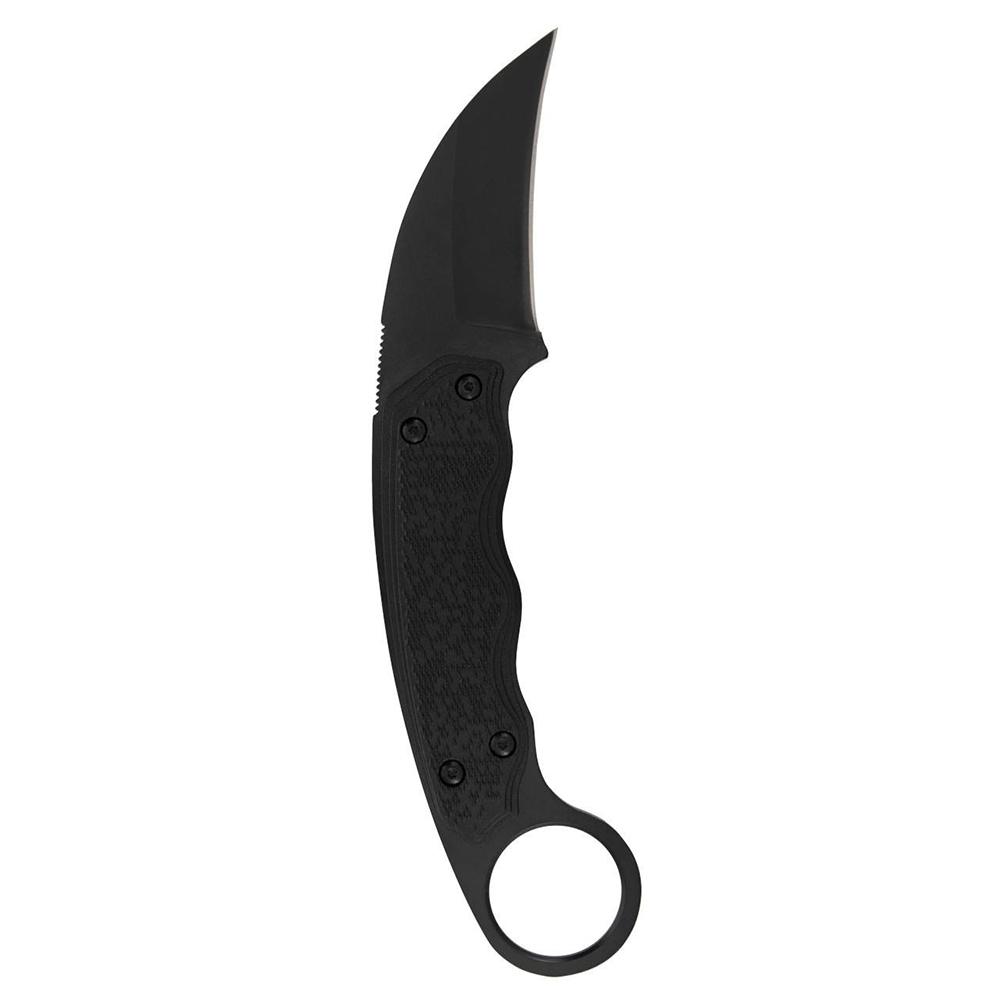 SOG Gambit Blackout Fixed Knife 2-3/5" Sheepsfoot Blade Black Picture of Sog Specialty Knives Inc. SOG GAMBIT 2.58'' SHEEPSFOOT BLADE BLISTER PACK