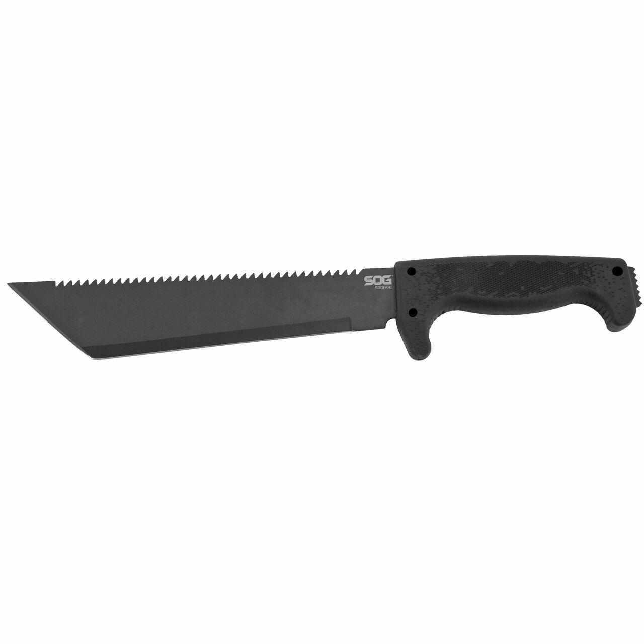 SOG SOGfari Tanto Machete 10" Blade Black Picture of Sog Specialty Knives Inc. SOGFARI - 10in TANTO MACHETE