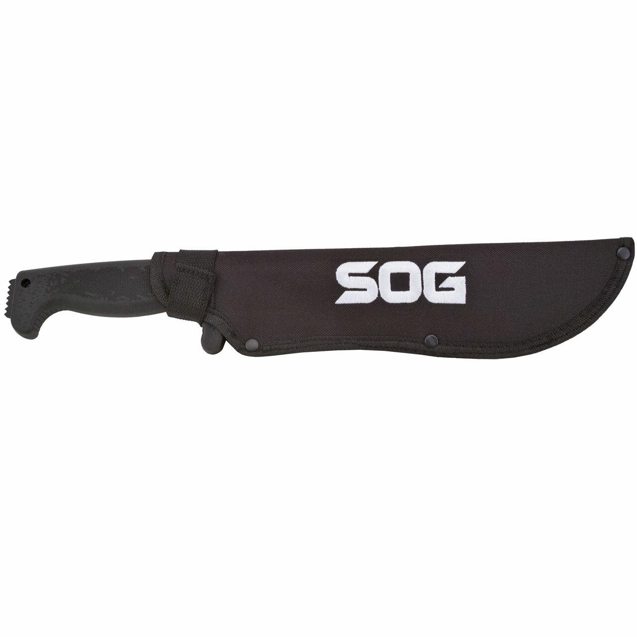 SOG SOGfari Tanto Machete 10" Blade Black Picture of Sog Specialty Knives Inc. SOGFARI - 10in TANTO MACHETE