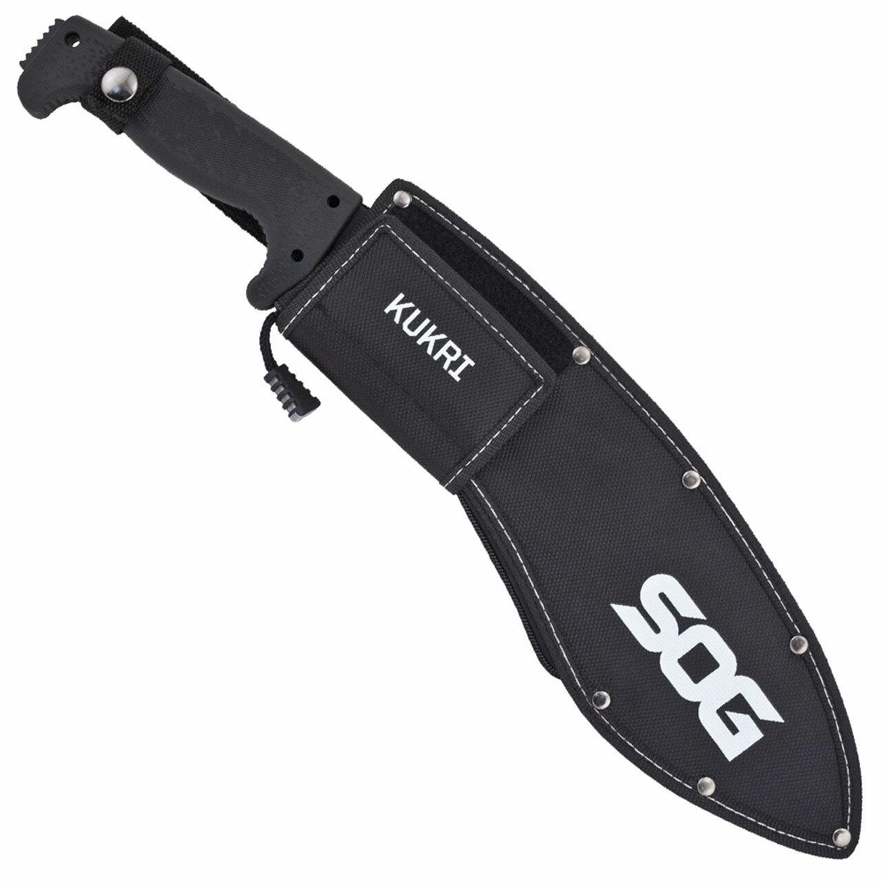 SOG SOGfari Kukri Machete 12" Blade Black Picture of Sog Specialty Knives Inc. SOGFARI KUKRI MACHETE