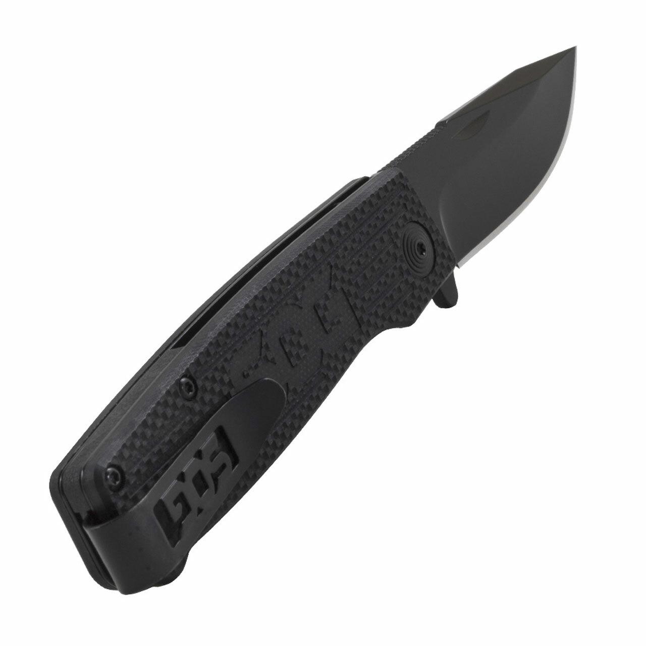SOG Terminus Bowie Folding Knife 3" Blade Black Picture of Sog Specialty Knives Inc. TERMINUS SJ LTE - CARBON and GOLD