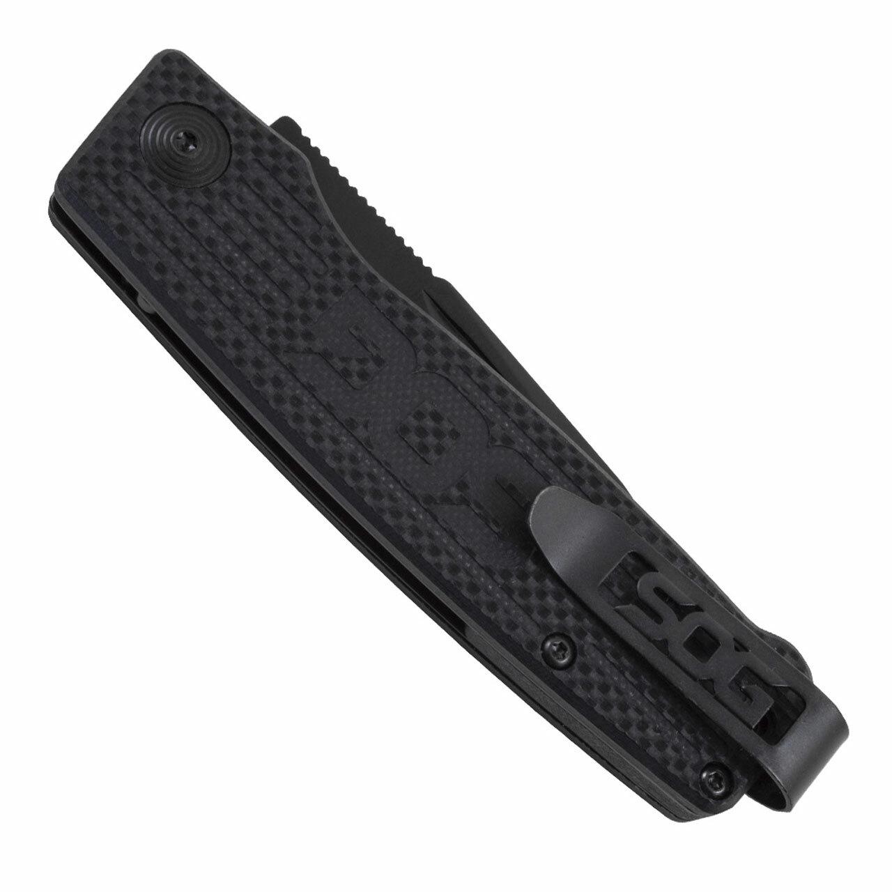 SOG Terminus Bowie Folding Knife 3" Blade Black Picture of Sog Specialty Knives Inc. TERMINUS SJ LTE - CARBON and GOLD
