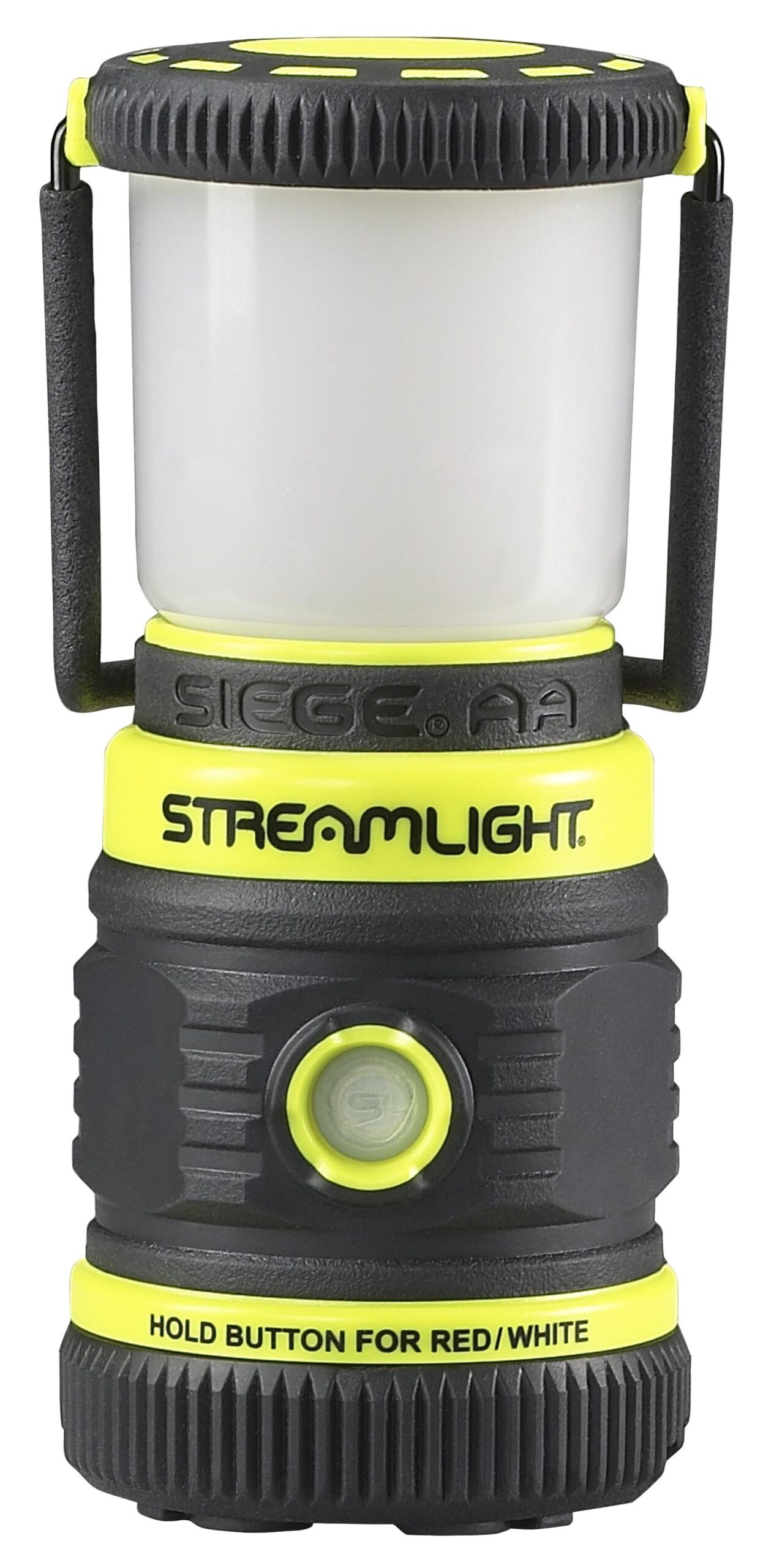 Streamlight Siege AA Ultra-Compact Alkaline Hand Lantern Yellow with Magnetic Base Picture of Streamlight SIEGE AA WITH MAGNETS YELLOW
