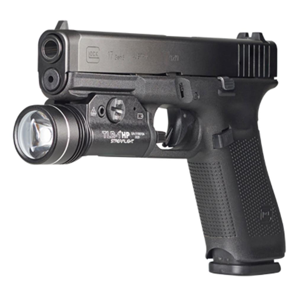 Streamlight TLR-1 HP Handgun Weapon Light 1000 Lumen Black Picture of Streamlight Streamlight TLR-1 HP w/rail locating keys & (2) CR123A lithium battery Blk