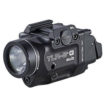 Streamlight TLR-8 G Sub Gun Light with Green Laser for 1913 Short Models Picture of Streamlight TLR-8 G Sub for 1913 short models incl-mount kit-H/L Switch CR123A Battery