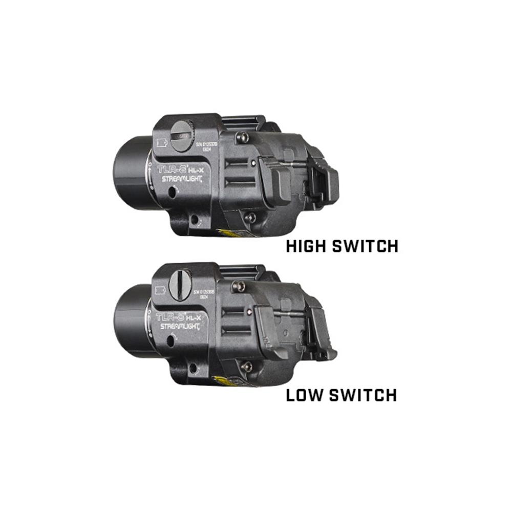 Streamlight TLR-8 HL-X Handgun Weapon Light 1000 Lumens Black SL-B9 Rechargeable Battery Black Picture of Streamlight Streamlight TLR-8 HL-X USB w/high-low switch (1) SL-B9 battery pack USB