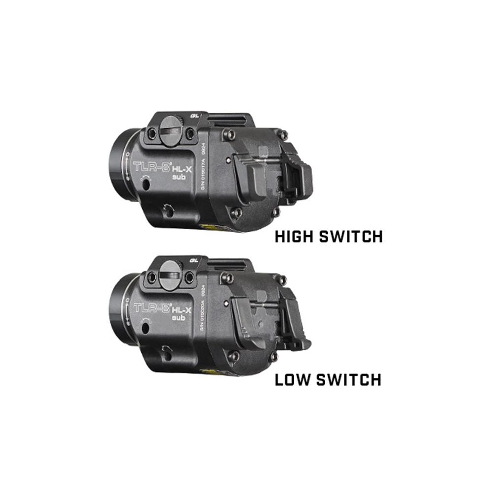 Streamlight TLR-8 HL-X Sub Handgun Weapon Light for Glock 43X/48 MOS 43X/48 Rail 1000 Lumens Black Picture of Streamlight Streamlight TLR-8 HL-X sub USB for GLOCK 43X/48 MOS 43X/48 Rail w/USB