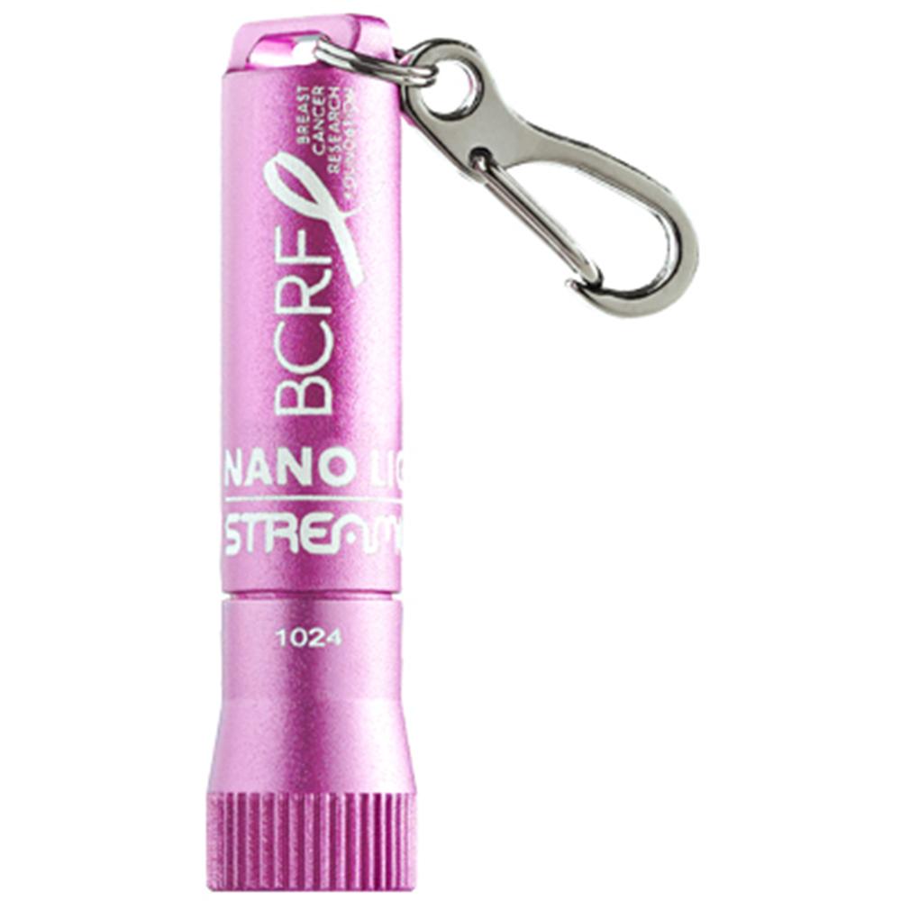 Streamlight BCRF Nano Light II Flashlight 20 Lumen Pink Picture of Streamlight Streamlight Nano Light II w/(1) AAAA alkaline battery - Pink (BCRF)
