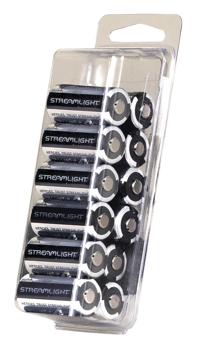 Streamlight Lithium Replacement Batteries CR123 12/pk