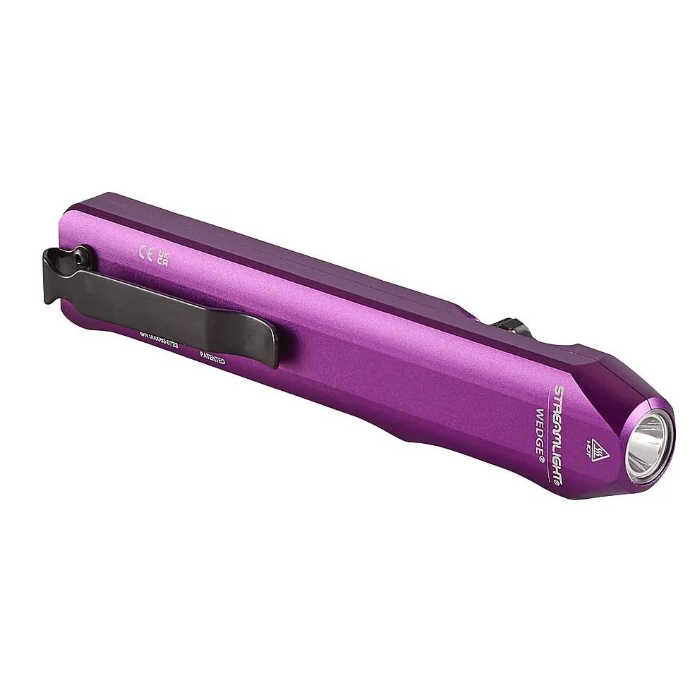 Streamlight Wedge Slim Everyday Carry Flashlight 300 Lumens Purple Picture of Streamlight Streamlight Wedge - Purple