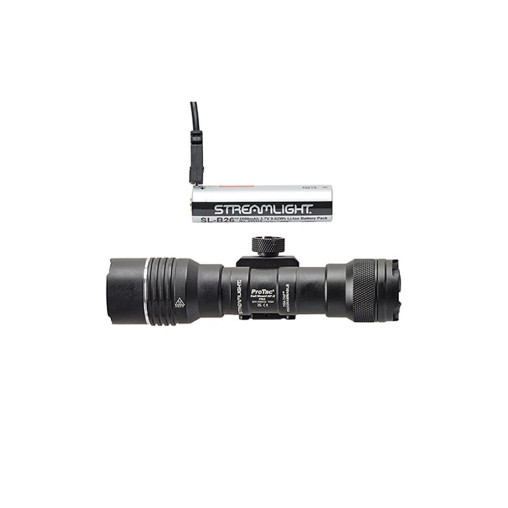 Streamlight ProTac Rail Mount HP-X Pro System Rifle Weapon Light 800 Lumens Black with CR123A (2) Batteries Picture of Streamlight Streamlight ProTac Rail Mount HP-X Pro System (2) CR123A batteries