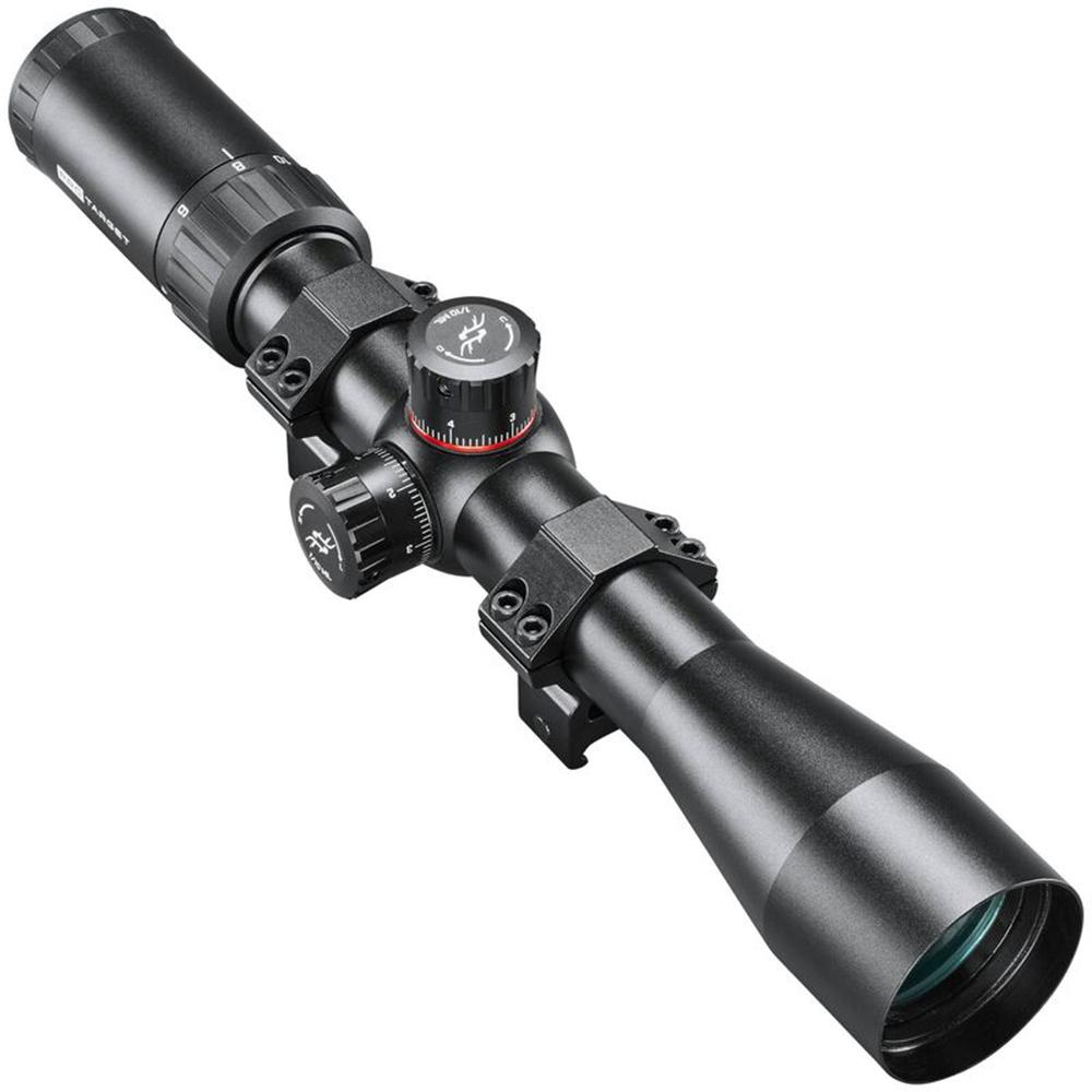Simmons Pro Target Rifle Scope 4-14x40 30mm SFP Mil Dot Black Picture of Simmons SIMMONS 4-12x40 ProTarget Black FC WP/FP T Turrets Box