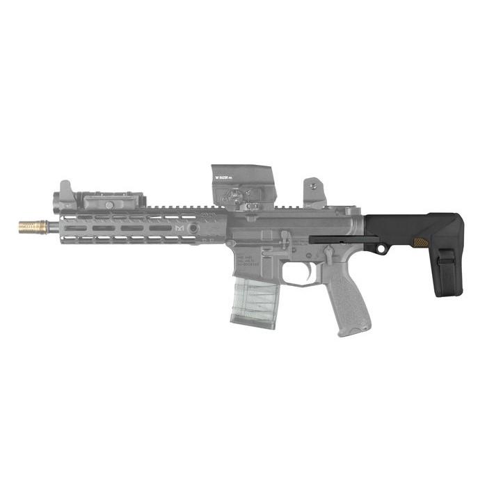 SB Tactical HBPDW Pistol Stabilizing Brace 556/300 BLK Black with Buffer and Spring Picture of SB Tactical Honey Badger AR BRACE; BLACK; 556/300BLK BUFFER/SPRING; SB LOGO