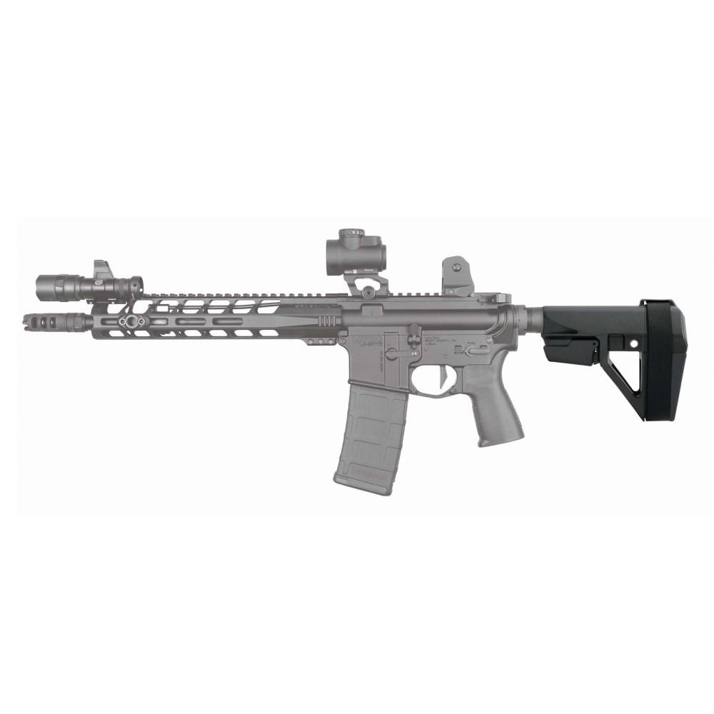 SB Tactical SBA5 Pistol Stabilizing Brace 5-Position Adjustable for AR-15 Black Picture of SB Tactical SBA5 BLK 5-POSITION ADJUSTABLE