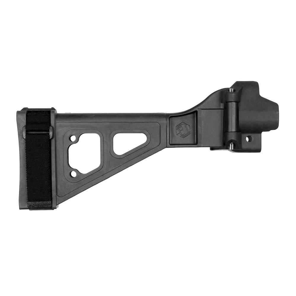 SB Tactical SBT5-22 Side Folding Brace for HK MP5 Black Picture of SB Tactical SB Tactical SBT5-22 SIDE FOLDING BRACE BLK SBT LOGO COMPLETE