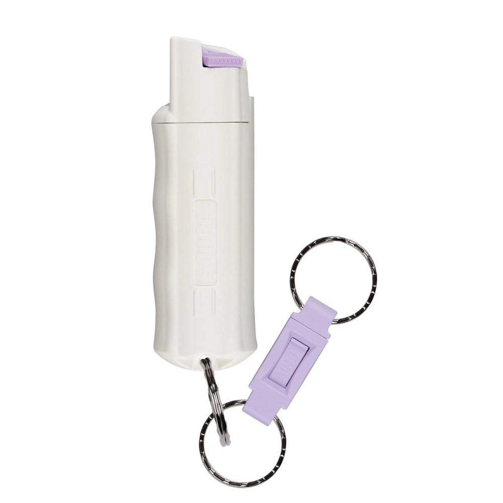 Sabre Glow in the Dark Pepper Spray with Quick Release Key Ring Picture of Security Equipment Corporation Glow in the Dark Pepper Spray w/ QKR