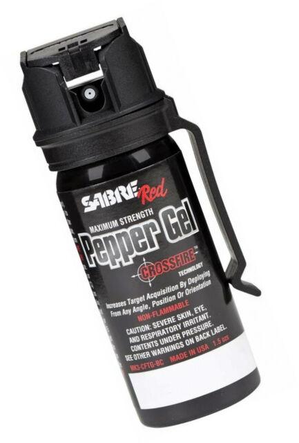 Picture of Security Equipment Corporation Sabre 1.8 oz Crossfire Pepper Gel w/ Belt Clip