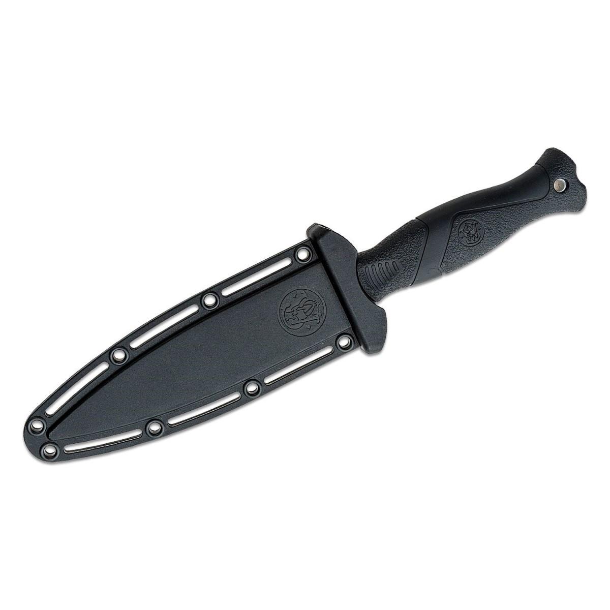 Smith & Wesson HRT Fixed Blade Boot Knife 5 1/2" Blade Black Picture of Battenfeld Knives S&W HRT 5.5 in Boot Knife - Box