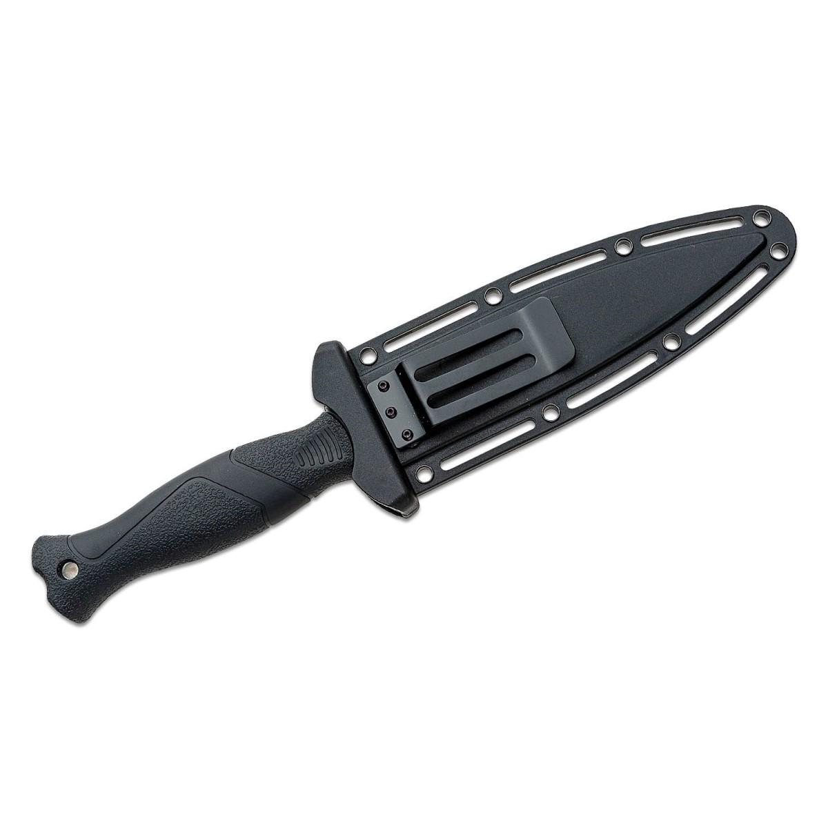 Smith & Wesson HRT Fixed Blade Boot Knife 5 1/2" Blade Black Picture of Battenfeld Knives S&W HRT 5.5 in Boot Knife - Box