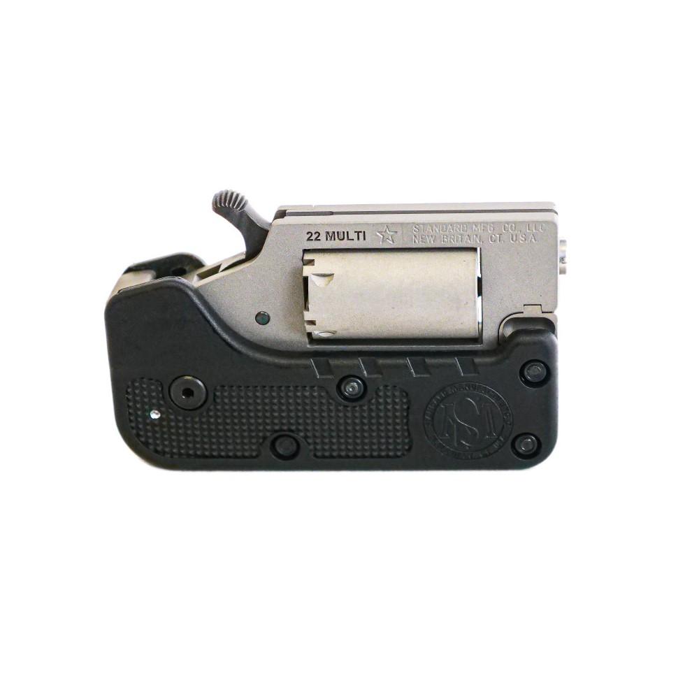 Standard Mfg Switch Gun Handgun Combo .22 WMR & .22 LR 5rd Capacity .75" Barrel Silver with Black Grip Picture of Standard MFG Co LLC Switch Gun - Combo Stainless .22 WMR & .22 LR