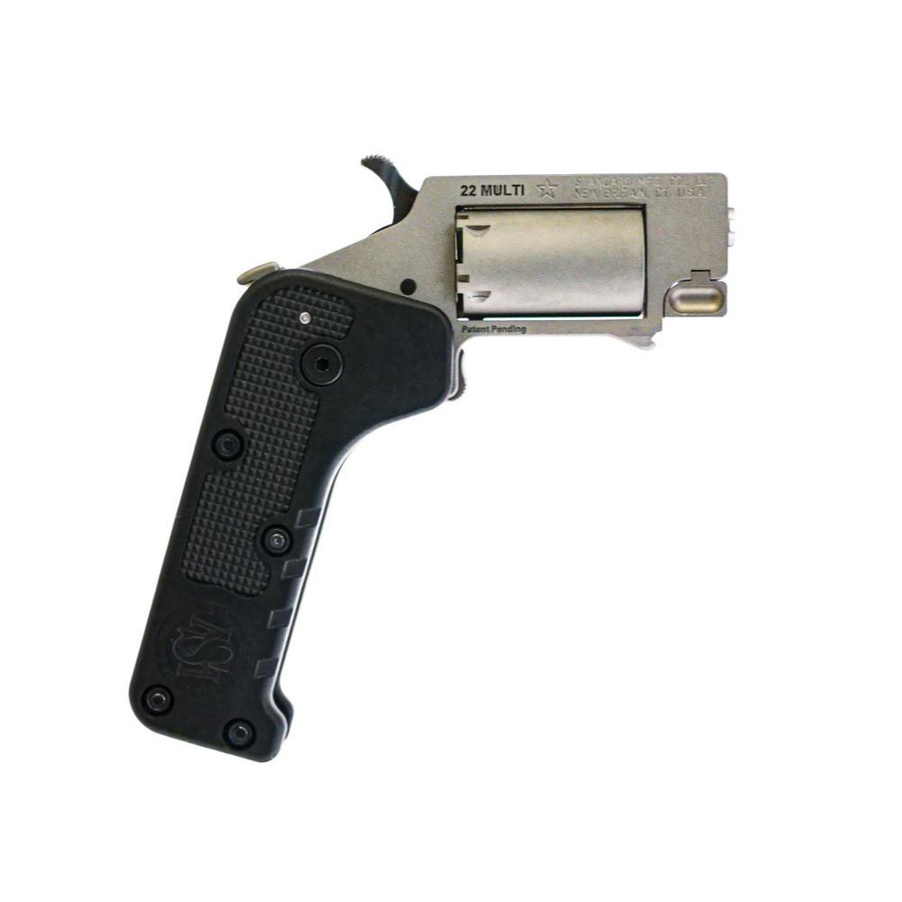 Standard Mfg Switch Gun Handgun Combo .22 WMR & .22 LR 5rd Capacity .75" Barrel Silver with Black Grip Picture of Standard MFG Co LLC Switch Gun - Combo Stainless .22 WMR & .22 LR