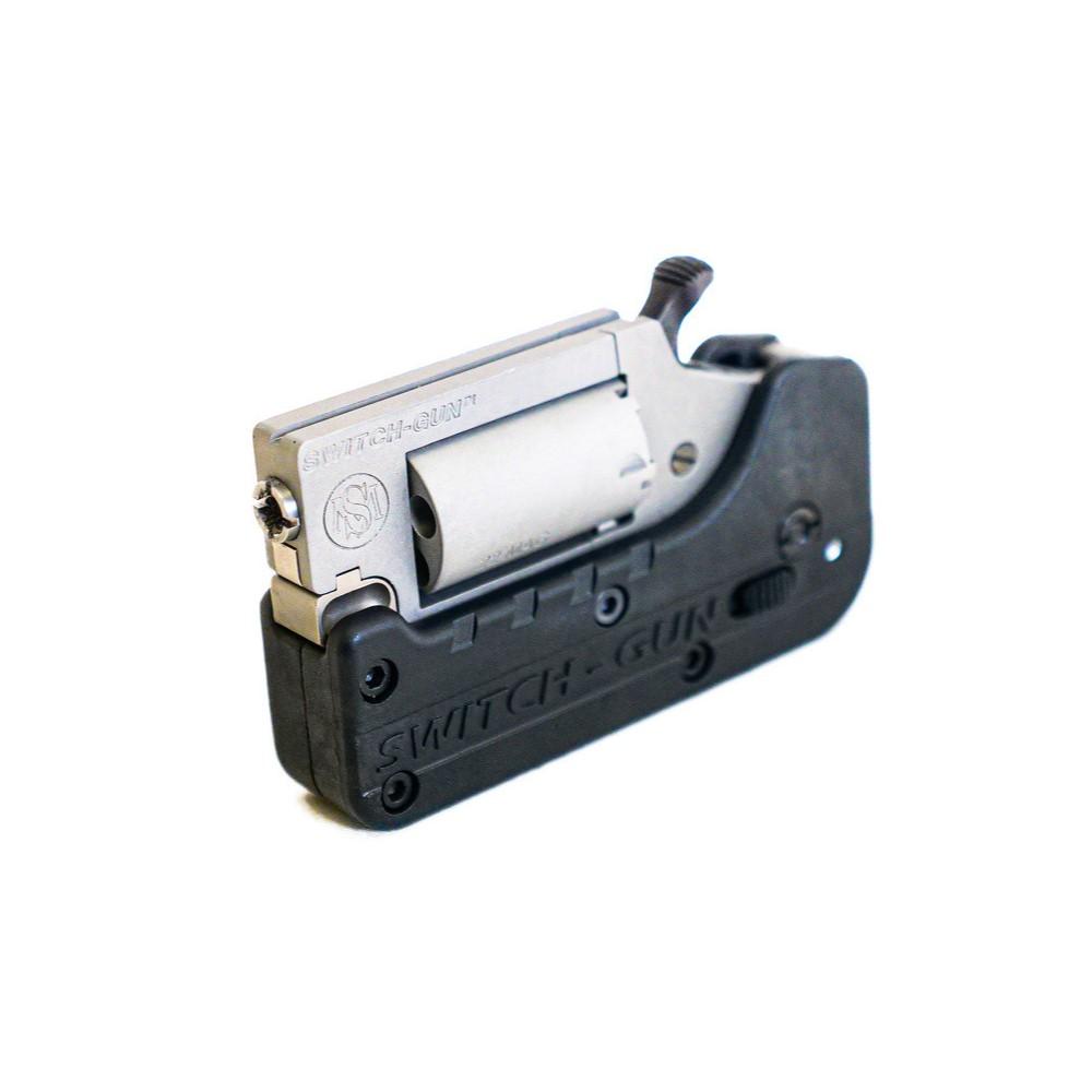 Standard Mfg Switch Gun Handgun Combo .22 WMR & .22 LR 5rd Capacity .75" Barrel Silver with Black Grip Picture of Standard MFG Co LLC Switch Gun - Combo Stainless .22 WMR & .22 LR