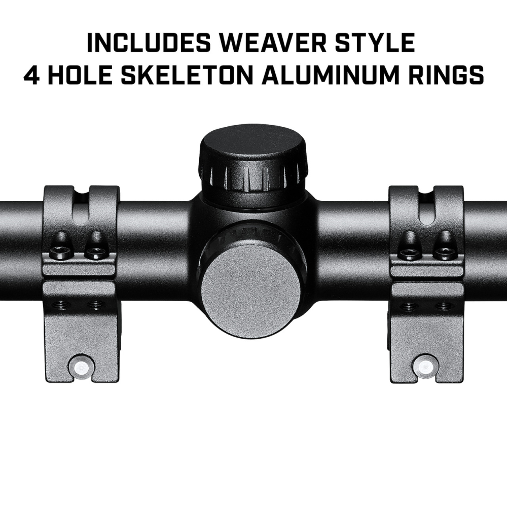 Tasco Sportsman Rifle Scope 4-12x40 1" SFP Truplex Non Illum. Black with Rings Box Picture of Tasco 4-12x40 Black FC Rings Truplex Box 5L