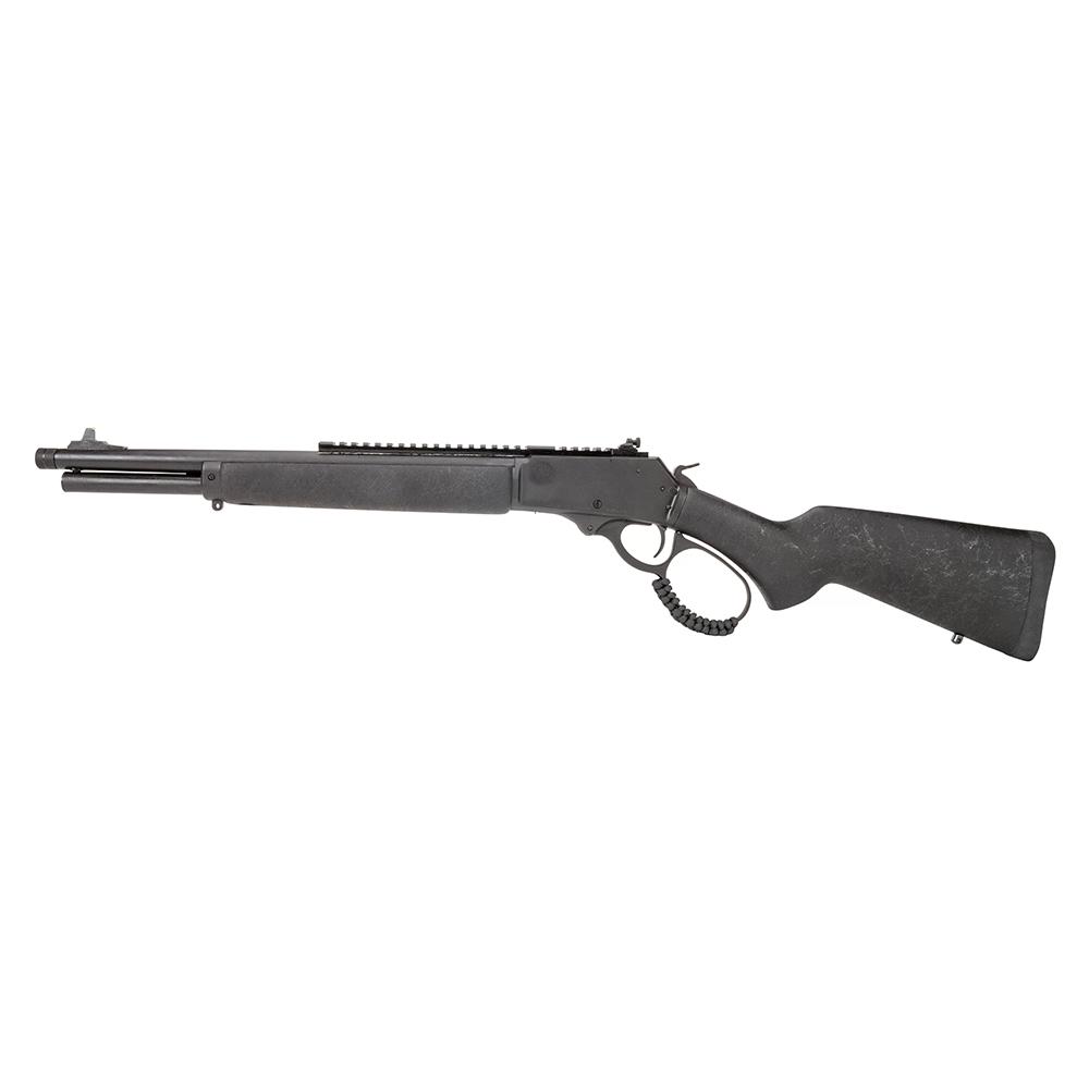Rossi R95 Trapper Triple Black Lever Action Rifle 44 Rem Mag 8rd Capacity 16.5" Threaded Barrel Black Wood Stock Picture of Taurus InternationalInc - Rossi ROSSI R95 .44MAG 16.5'' 8-RDS TRIPLE BLACK THR