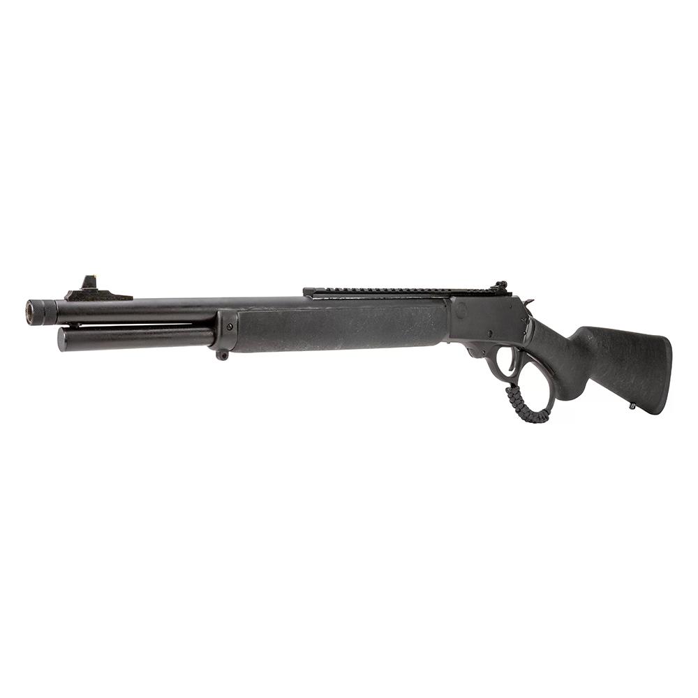 Rossi R95 Trapper Triple Black Lever Action Rifle 44 Rem Mag 8rd Capacity 16.5" Threaded Barrel Black Wood Stock Picture of Taurus InternationalInc - Rossi ROSSI R95 .44MAG 16.5'' 8-RDS TRIPLE BLACK THR