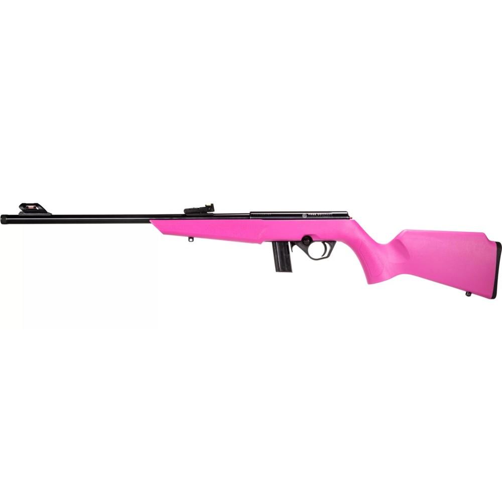 Rossi RB 22 Compact Rifle 22LR 10rd Magazine 16.5" Barrel Pink Picture of Taurus InternationalInc - Rossi RB 22LR BK/BK 16" 10 rds COMPACT Pink