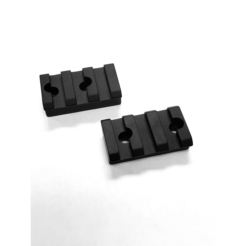 Talley 2-Piece Picatinny Rail for Winchester Model 70 Standard Caliber .860 Rear Screw Hole Spacing Picture of Talley Mounting Systems Talley Two-Piece Picatinny Base Win Model 70 (.860) Std Cal &Short Mag