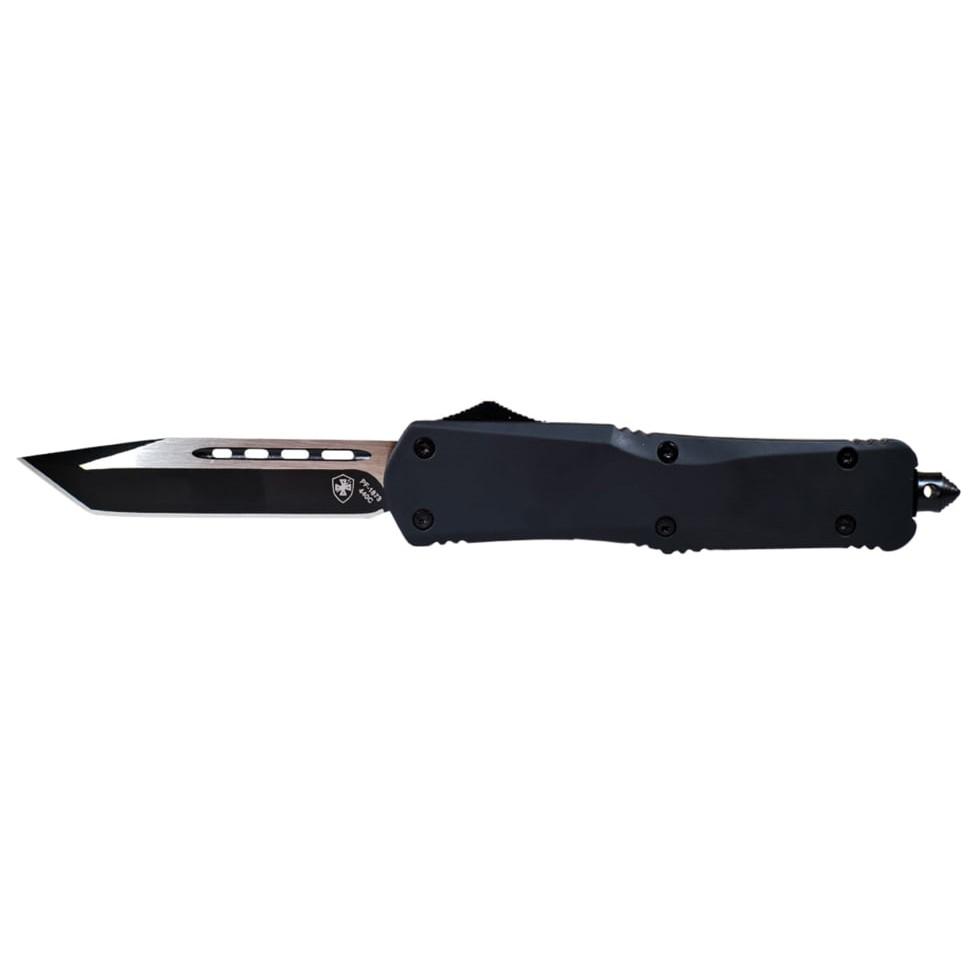 Templar Knife Large Black Rubber Knife 3-1/2" Tanto Blade Black Picture of Templar Knife Templar Knives Large Black Rubber Tanto Black
