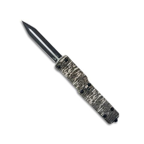 Templar Knife Premium Large Zinc Weighted Knife 3-1/2" D2 Dagger Blade Mossy Oak Bottomland Picture of Templar Knife Large Zinc Mossy Oak Bottomland Dagger Black D2