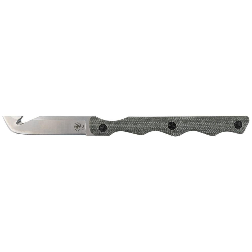 Templar Neck Knife Fixed Knife 2 2/5" Drop Point Blade OD Green Picture of Templar Knife Neck Knife OD Green Powder D2 Drop Sillver