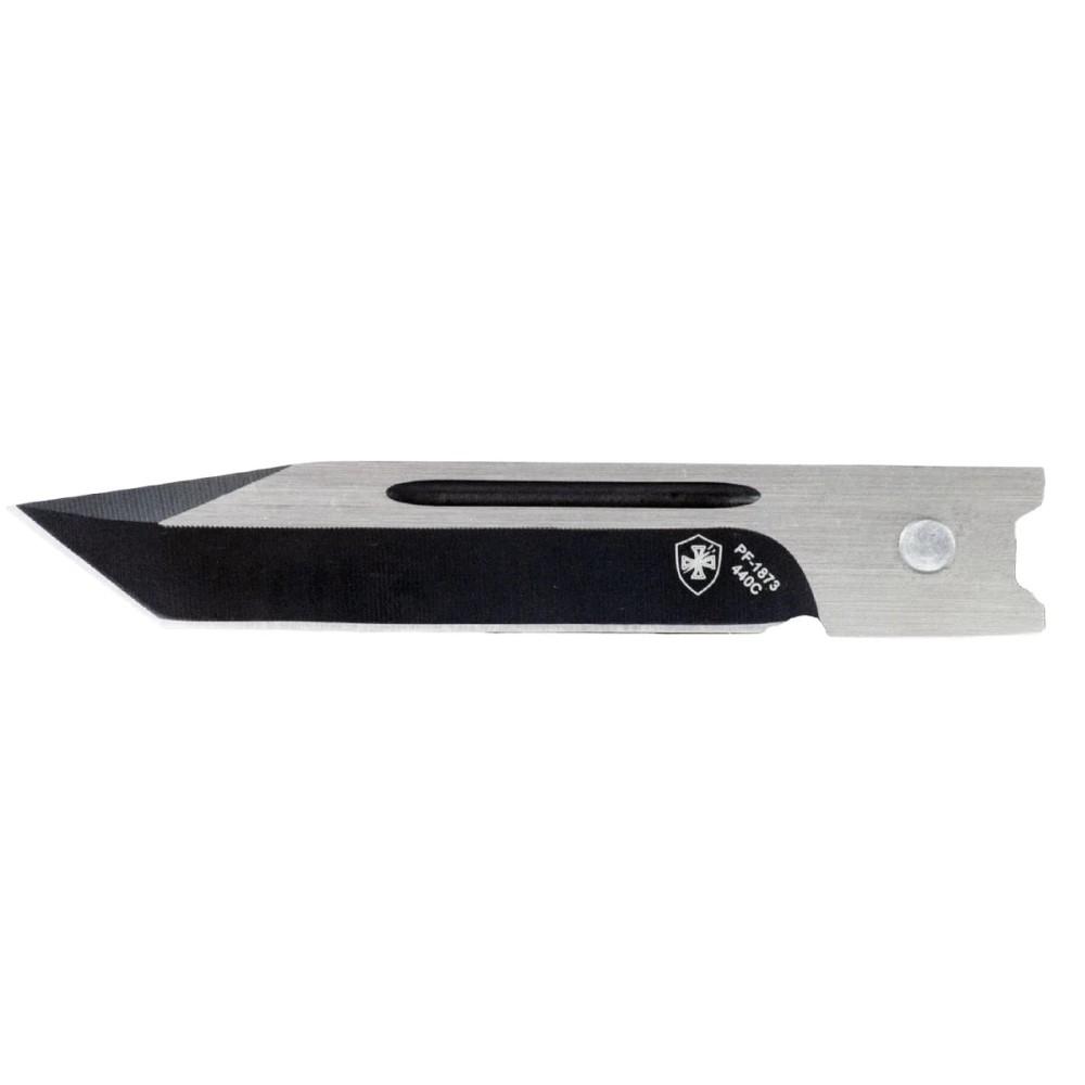 Templar Knife Small Knife 2-3/4" Tanto Blade Back The Blue Picture of Templar Knife Templar Knives Small Back The Blue Tanto Black