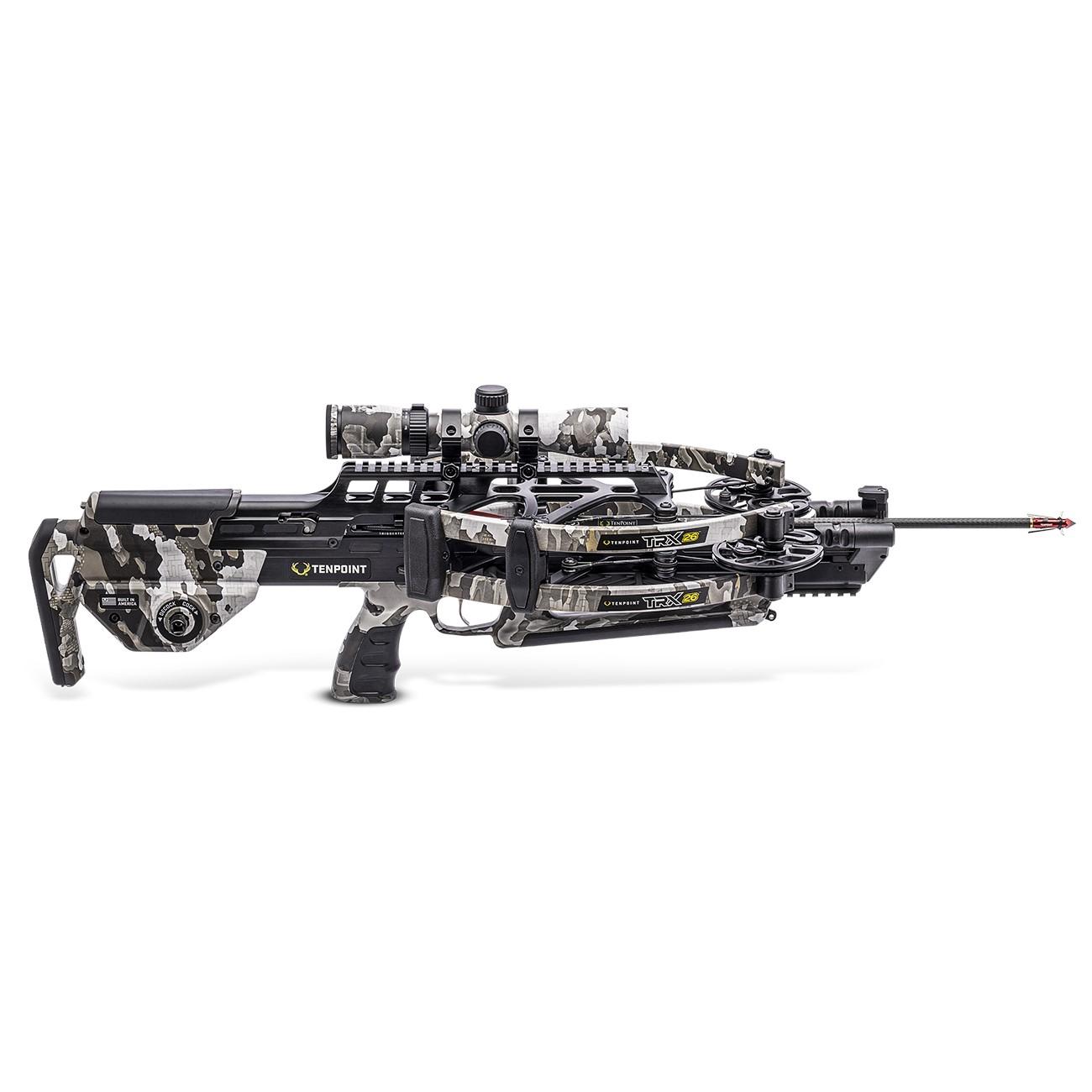 Tenpoint TRX 26 Compact Crossbow ACUslide MAXX RangeMaster 100 Scope Vektra Picture of Tenpoint Crossbow Technologies Tenpoint TRX 26 ACUslide MAXX RangeMaster 100 Camo Scope