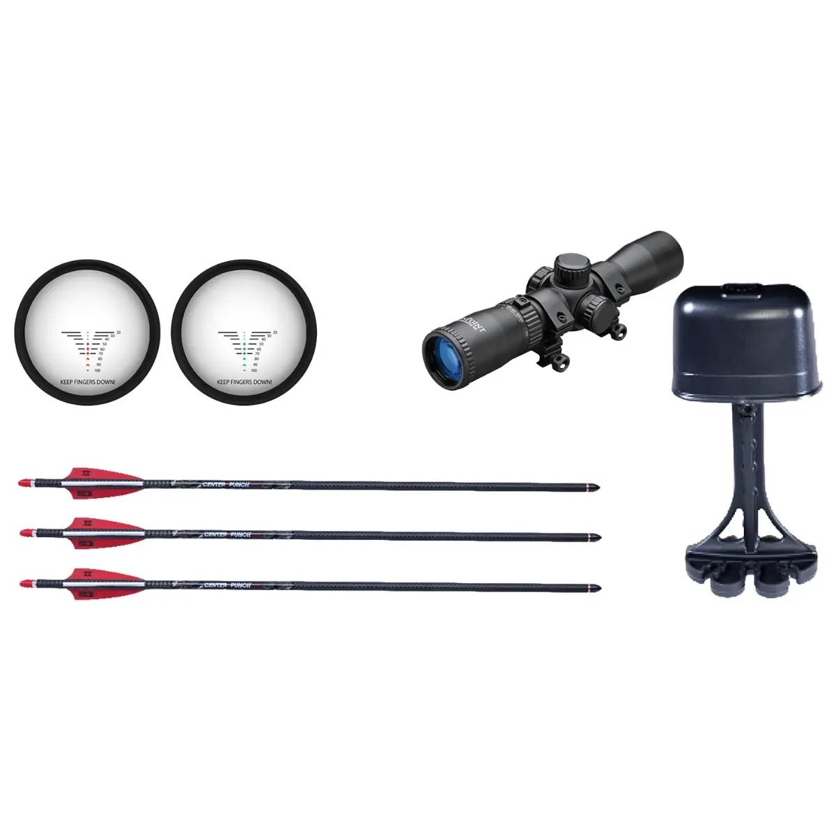 Tenpoint TRX 26 Compact Reverse-Draw Crossbow ACUslide MAXX RangeMaster 100 Scope Black Picture of Tenpoint Crossbow Technologies Tenpoint TRX 26 ACUslide MAXX RangeMaster 100 Scope