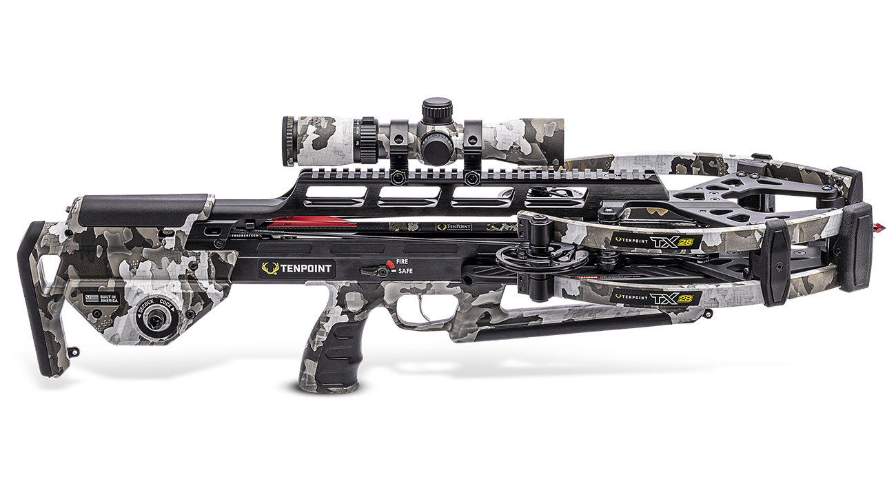 Tenpoint Turbo X Crossbow ACUslide RangeMaster 100 Vektra Camo Scope Picture of Tenpoint Crossbow Technologies Tenpoint Turbo X ACUslide RangeMaster 100 Camo Scope