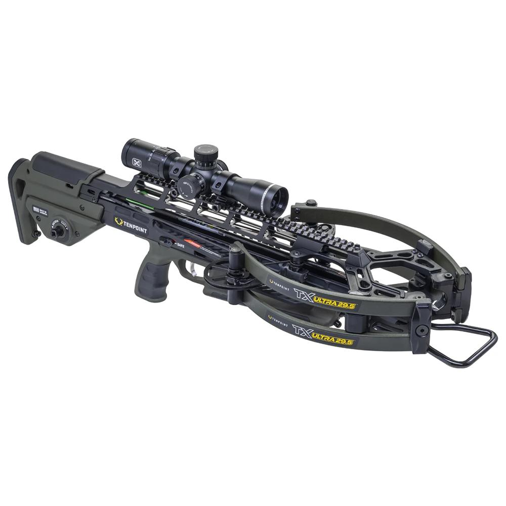 Tenpoint TX Ultra 29.5 Crossbow ACUslide MAXX Moss with EVO-X Elite Scope Picture of Tenpoint Crossbow Technologies TX Ultra 29.5 ACUslide MAXX EVO-X Elite Scope