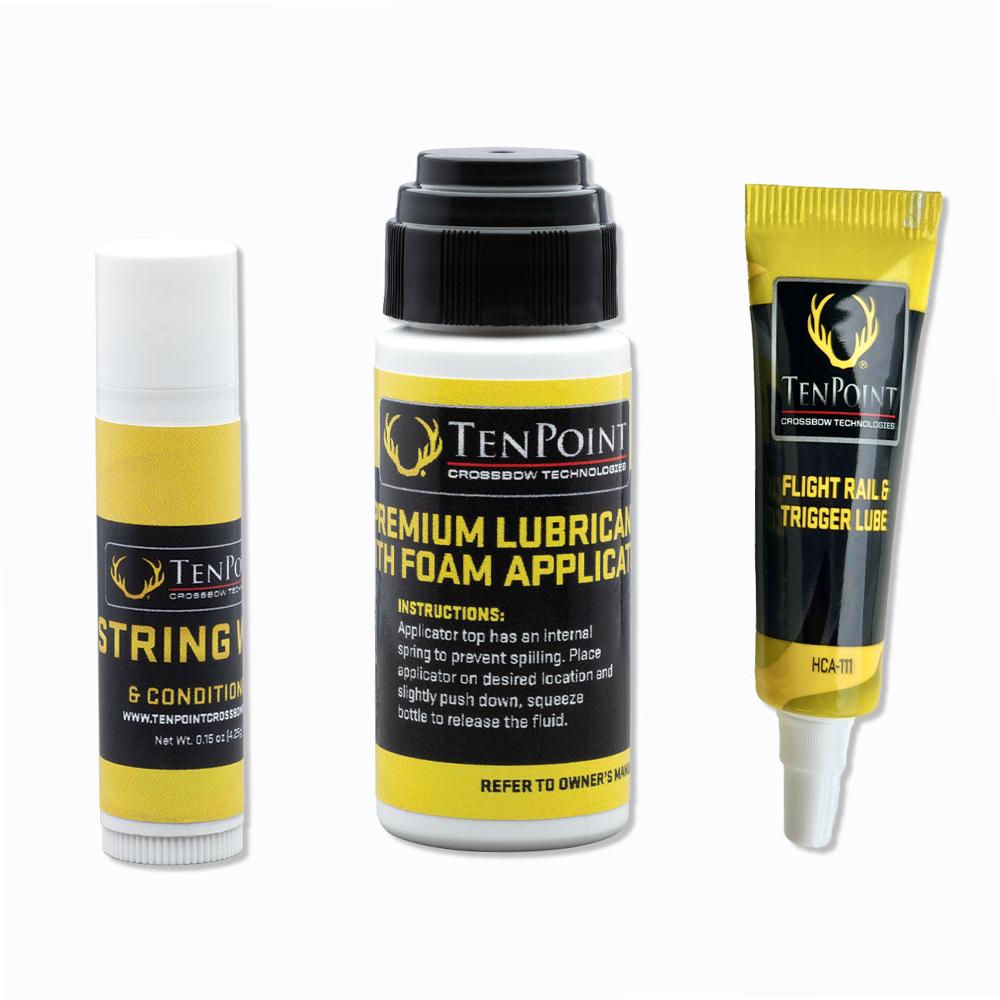 TenPoint Maintenance Kit with Lube Wax and Trigger Lube Picture of Tenpoint Crossbow Technologies Maintenance Kit Premium Lube Wax & Trigger Lube