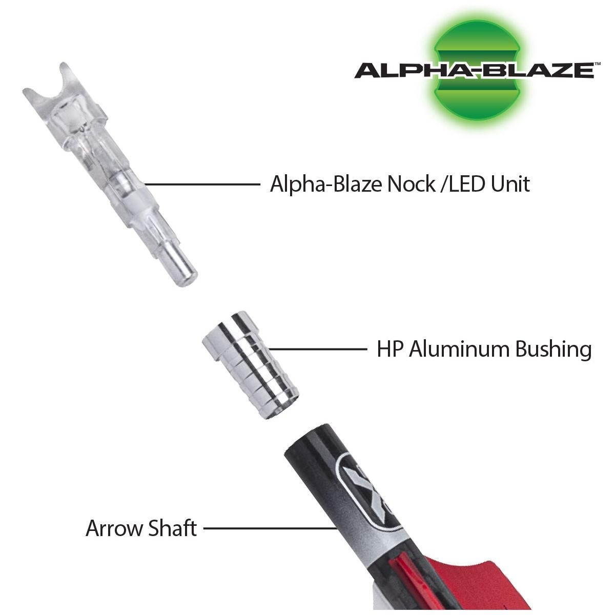 TenPoint EVO-X CenterPunch Lighted Alpha-Blaze Carbon Arrows 16" 3 Pack Picture of Tenpoint Crossbow Technologies Ten Point EVO-X CenterPunch 16 Alpha-Blaze Carbon Arrows 16" .001"